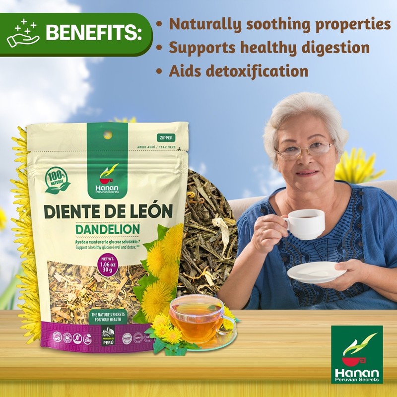 Dandelion Loose Leaf and Root Tea - Te de Diente de Leon Herbal Tea from Peru 2 gallery