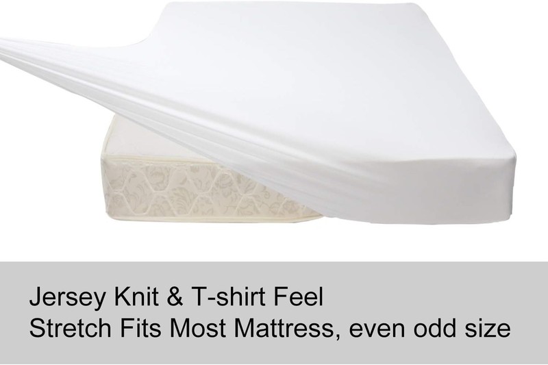 Soft Stretch Full Size Fitted Sheet Only - Jersey Full/Full XL/RV Full, White gallery