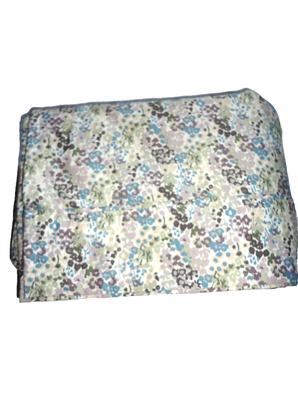 THRESHOLD PERFORMANCE PURPLE BLUE LILAC FLORAL KING/CAL KING FLAT SHEET 104X100 gallery