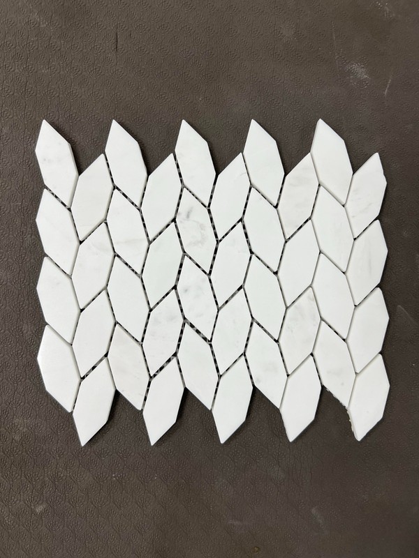 Dolomite Marble Leaf Pattern Mosaic Tile gallery