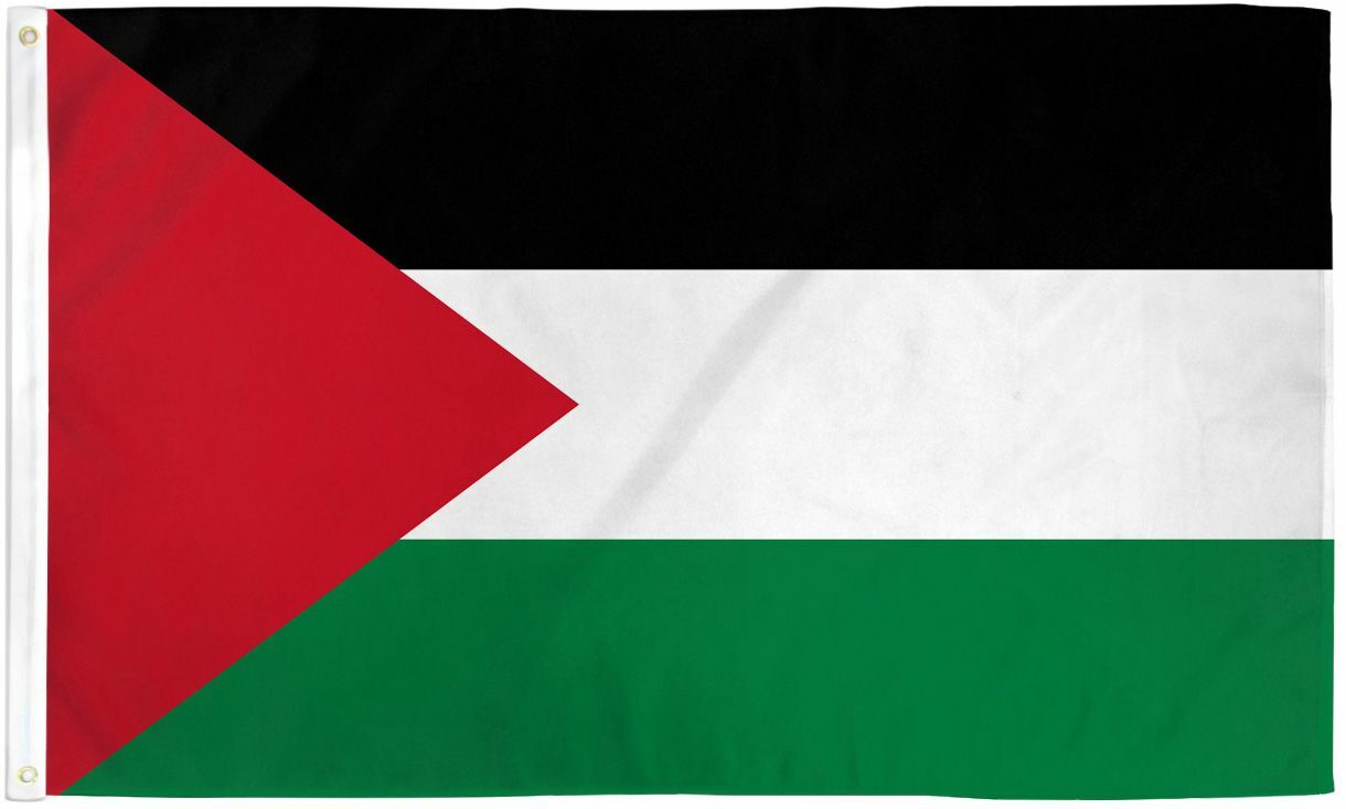 "PALESTINE" flag 2x3 ft polyester banner sign Palestinian Middle East gallery