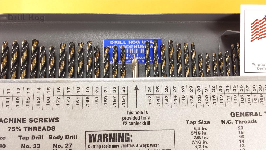 116 Pc Drill Bit Set Letter Number MOLYBDENUM M7 Lifetime Warranty Drill Hog® gallery