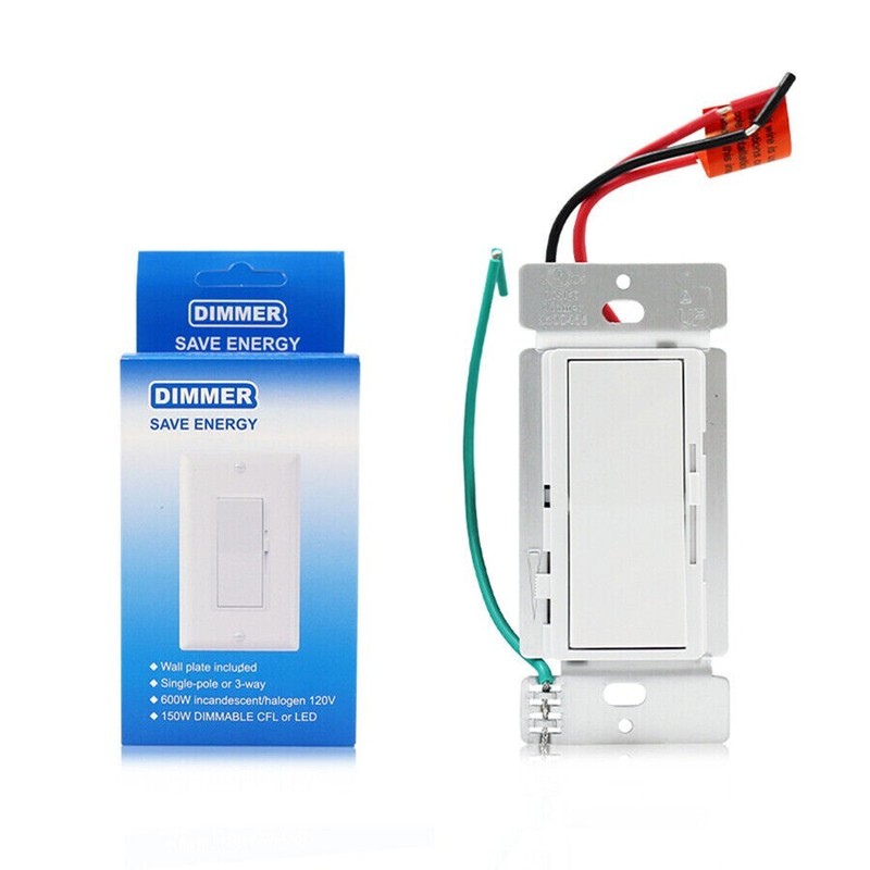 Decora Dimmer Light Switch Single Pole / 3-Way - LED / Incandescent / CFL 10 PK gallery