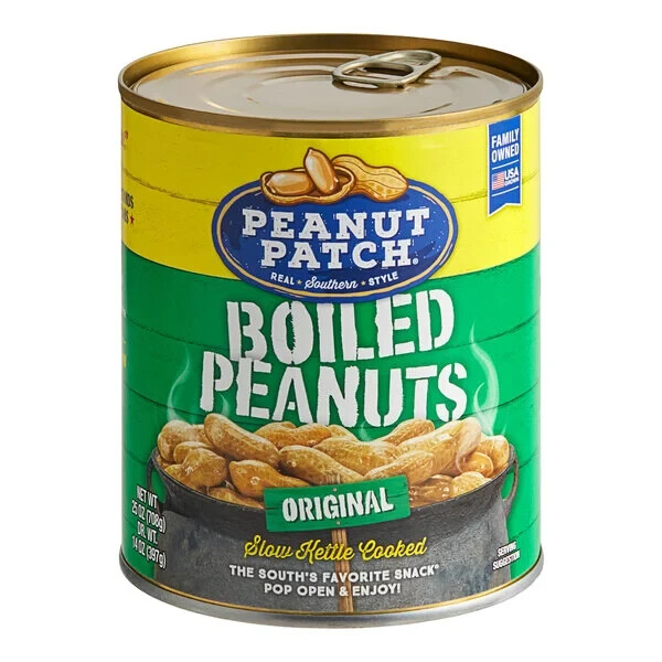 6 Cans Peanut Patch Original Canned Boiled Peanuts Gluten Free Size 27 oz 6-pck gallery