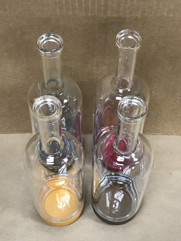 Crew Bartender Pre-Batching Bottles With Removable Base, Lot of 4, Asstd. Colors gallery