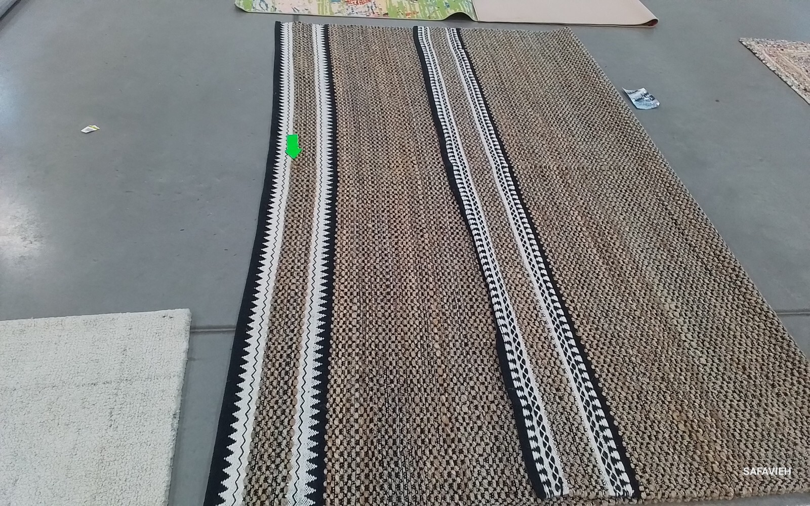 NATURAL BLAK 9'-0" x 9'-0" Broken Thread Rug Reduced Price 1172771590 NF874B-9SQ gallery