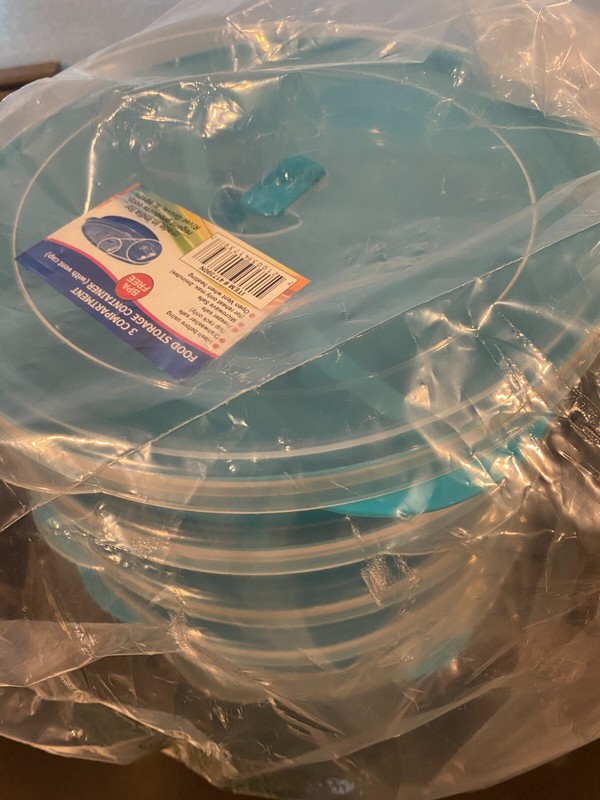 Food Storage Containers Set Divided Plates With Lids 6 Pcs Microwave Trays Safe gallery