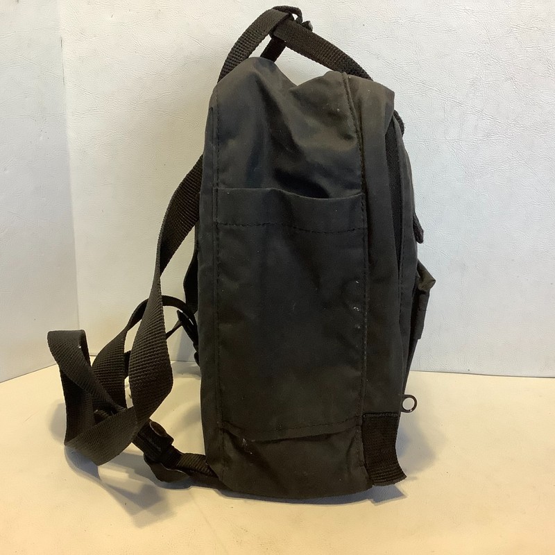 Fjallraven Kanken Mini Classic Backpack Black 10" x 9" 4