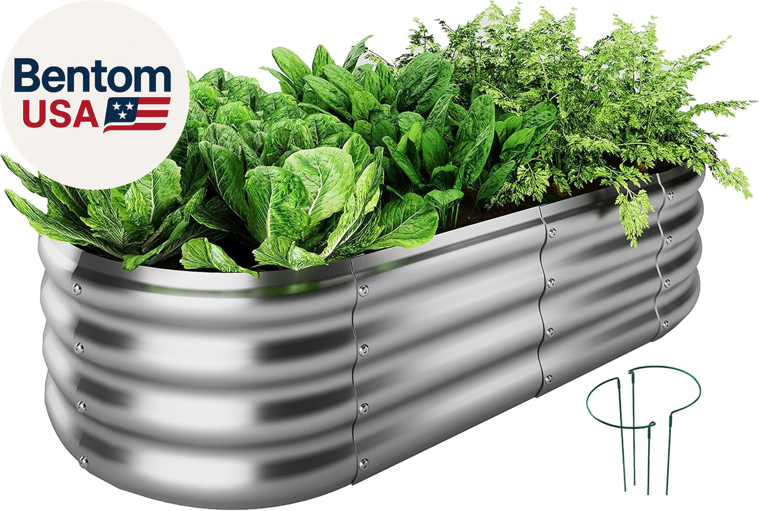 Galvanized Metal Raised Garden Bed Kit, 4X2X1Ft Outdoor Planter Box, Garden Grow gallery