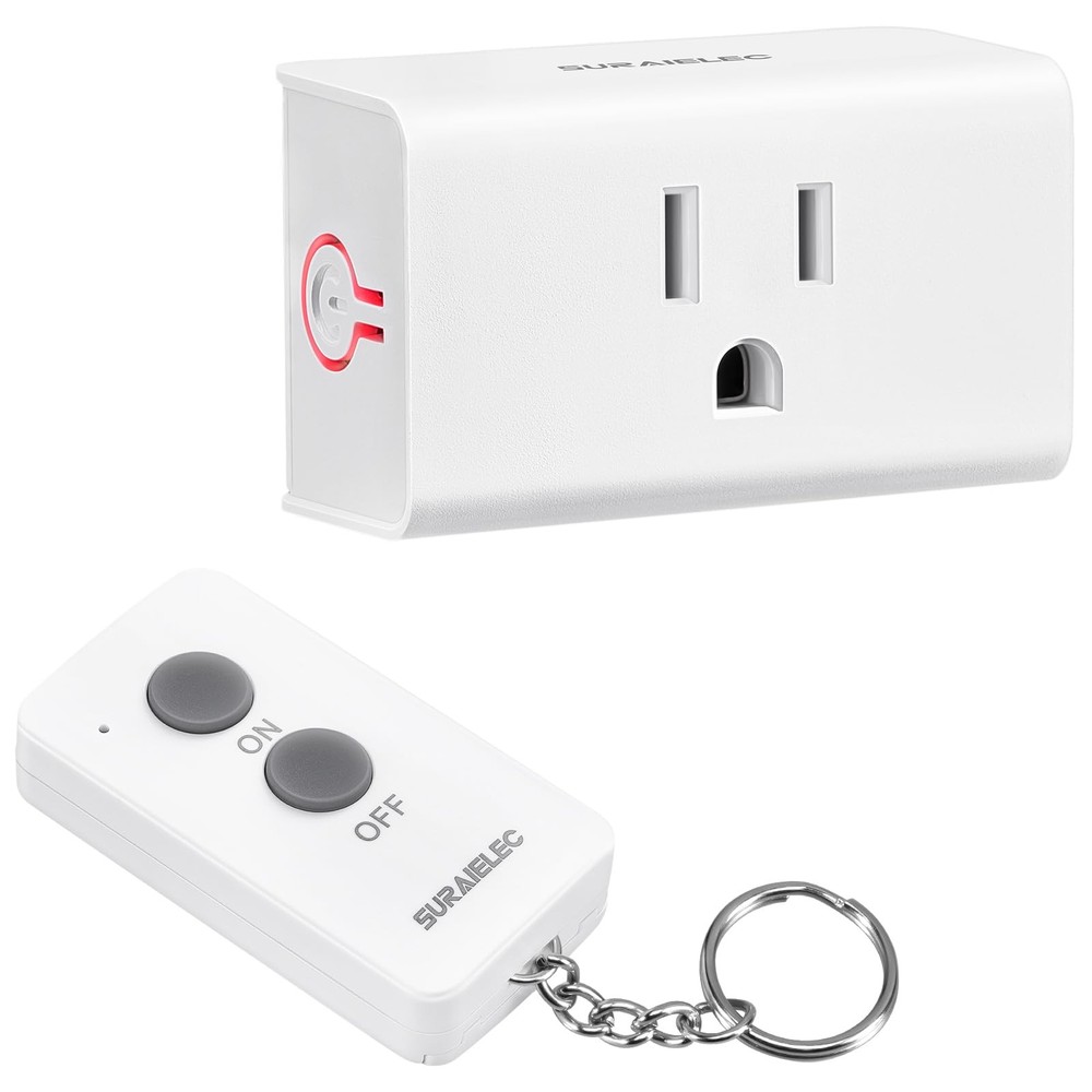 Remote Control Outlet 15 Amp Wireless Light Switch Kit with 100FT Range