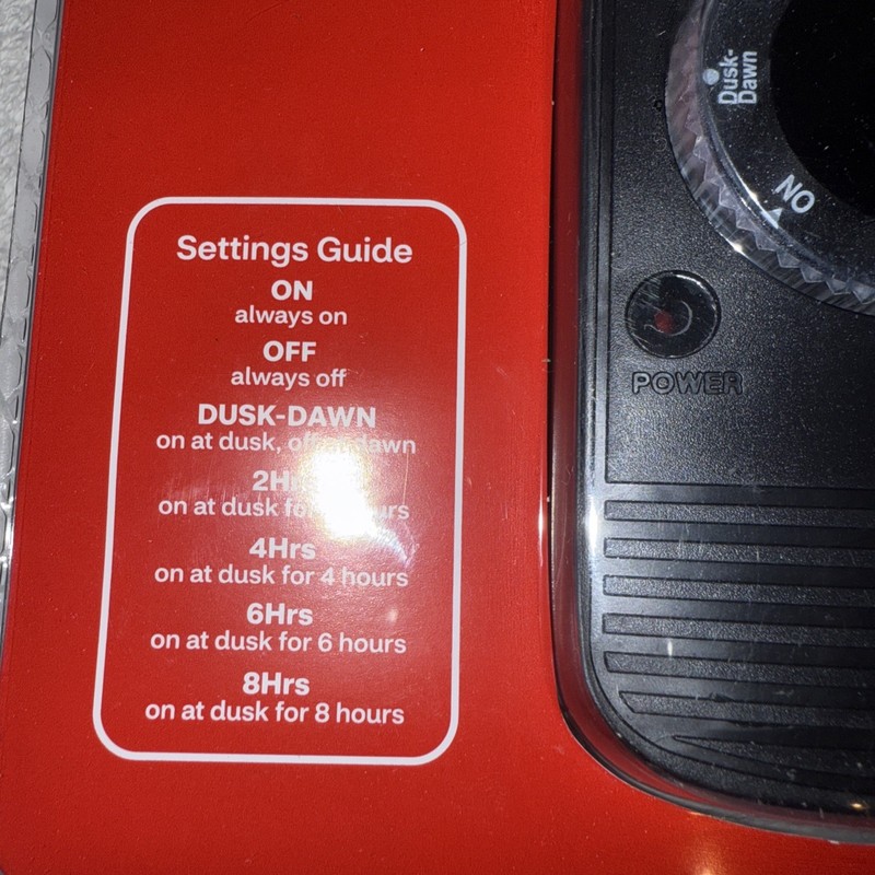 Merry Brite Outdoor Mechanical Timer 2-8 hours or Dusk - Dawn, Single Outlet gallery