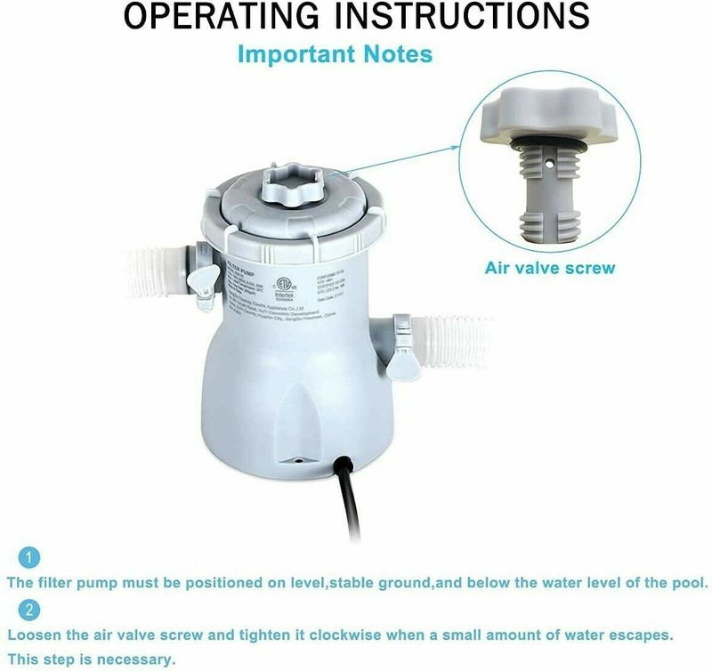 Zoetime Cartridge Pool Filter System & Pump For Above Ground Pool Model# 53011E gallery