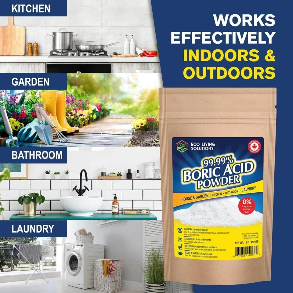 99.99% Boric Acid Powder | Horticultural Garden Application | Multipurpose Clean gallery