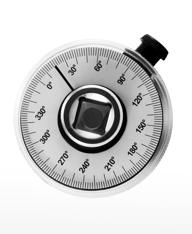 1/2 Inch Torque Wrench Angle Gauge Tool, 360° Adjustable 1/2" Drive Torque meter gallery