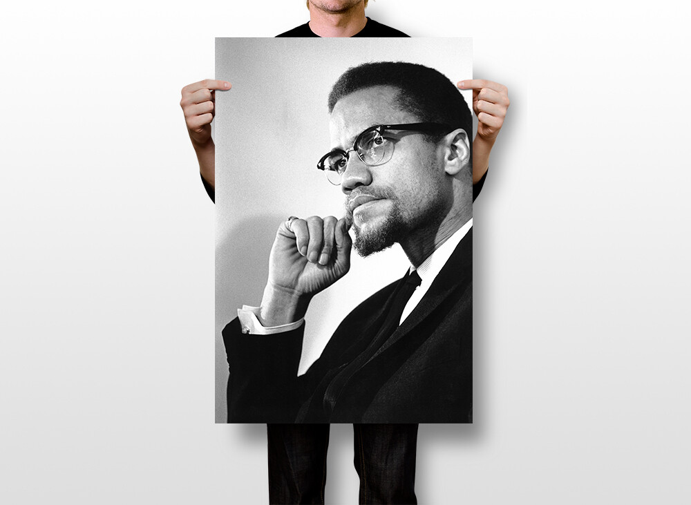 Portrait Of Malcolm X Representative Print Wall Art Home Decor - POSTER 20x30 gallery