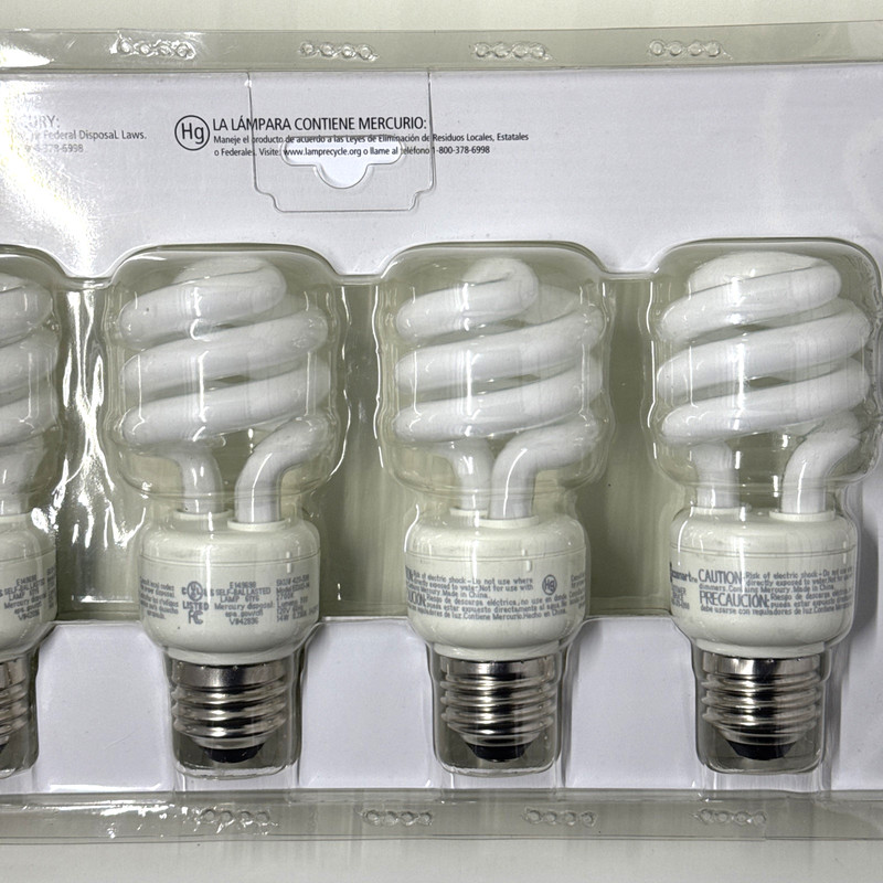EcoSmart 60W Equivalent CFL Light Bulbs Soft White 900 Lumens 4-Pack gallery