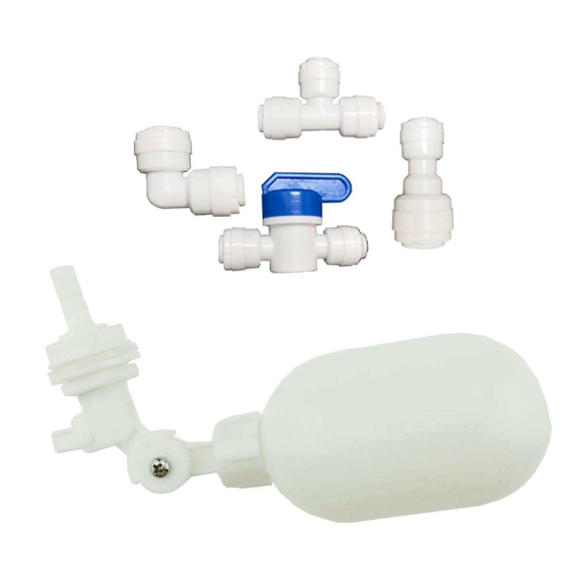 YZM Water Filter PVC Mini Float Valve, Tank Mount, 1/4“ Quick connector gallery