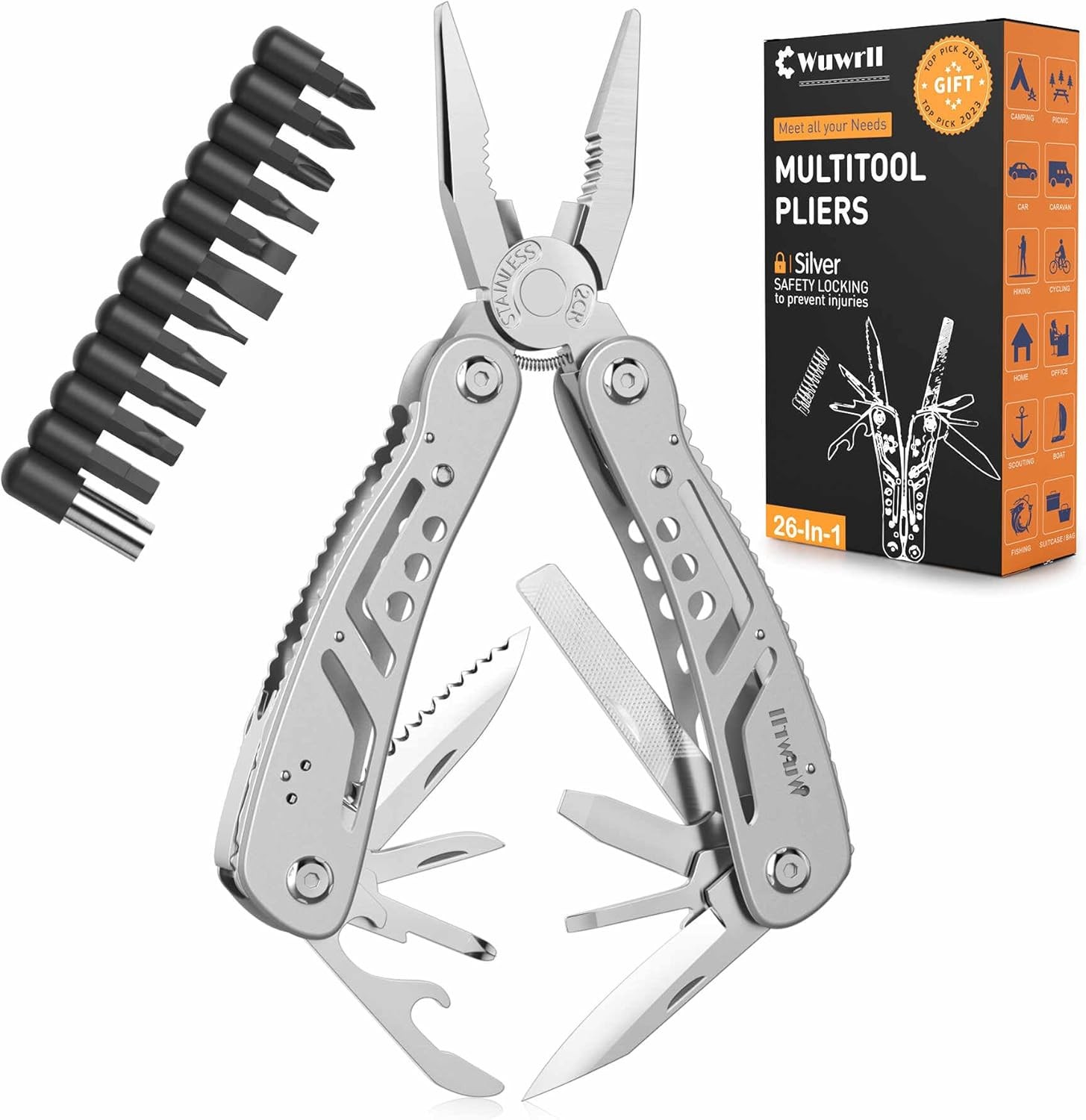 26-in-1 Multitool，Professional Stainless Steel Multi Tools 16.5*12.3, Silvery gallery