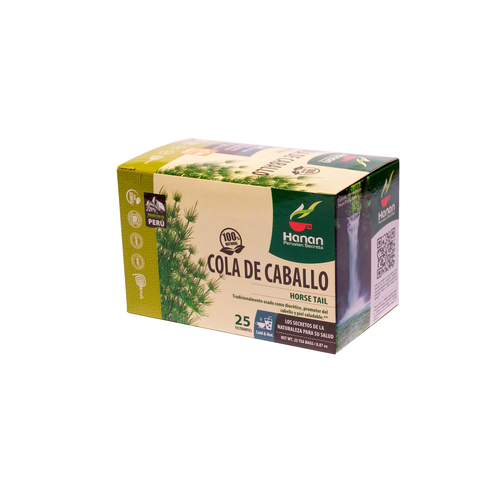 Hanan Peruvian Secrets Cola De Caballo Herbal Tea | 100% Natural Horse Tail | 25 gallery