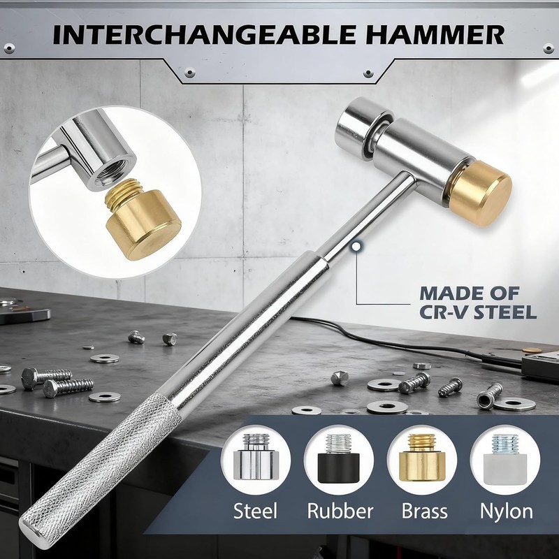 Pin Punch Hammer Set 25 Pieces Precision Crafting Tool for Mechanical Repair gallery