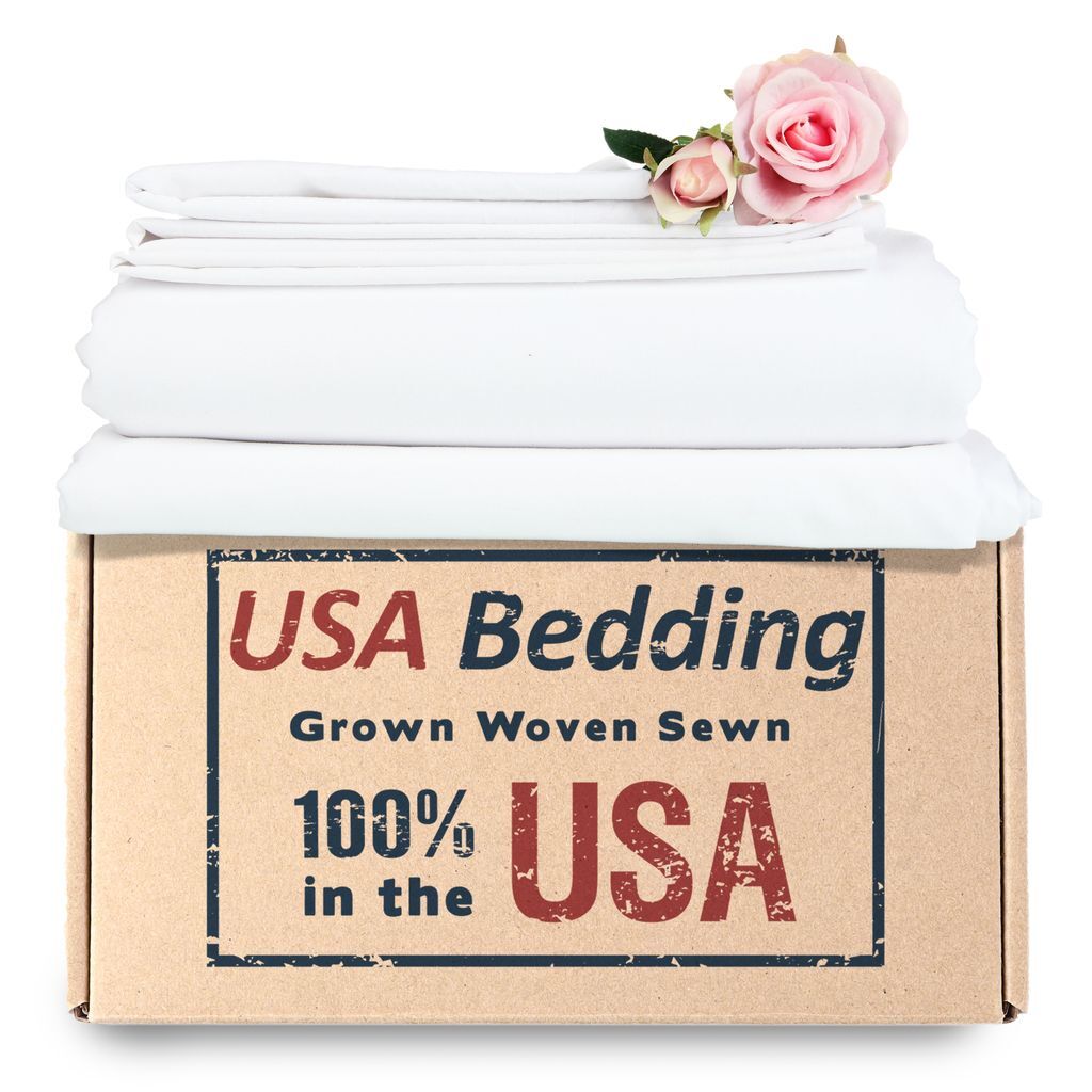 Bedsheet Set White Made in the USA gallery