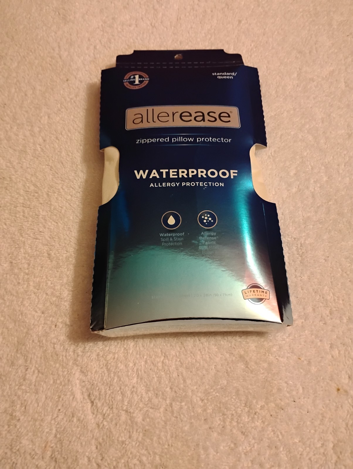 Allerease Maximum Allergy & Bedbug Zippered Pillow Protector gallery