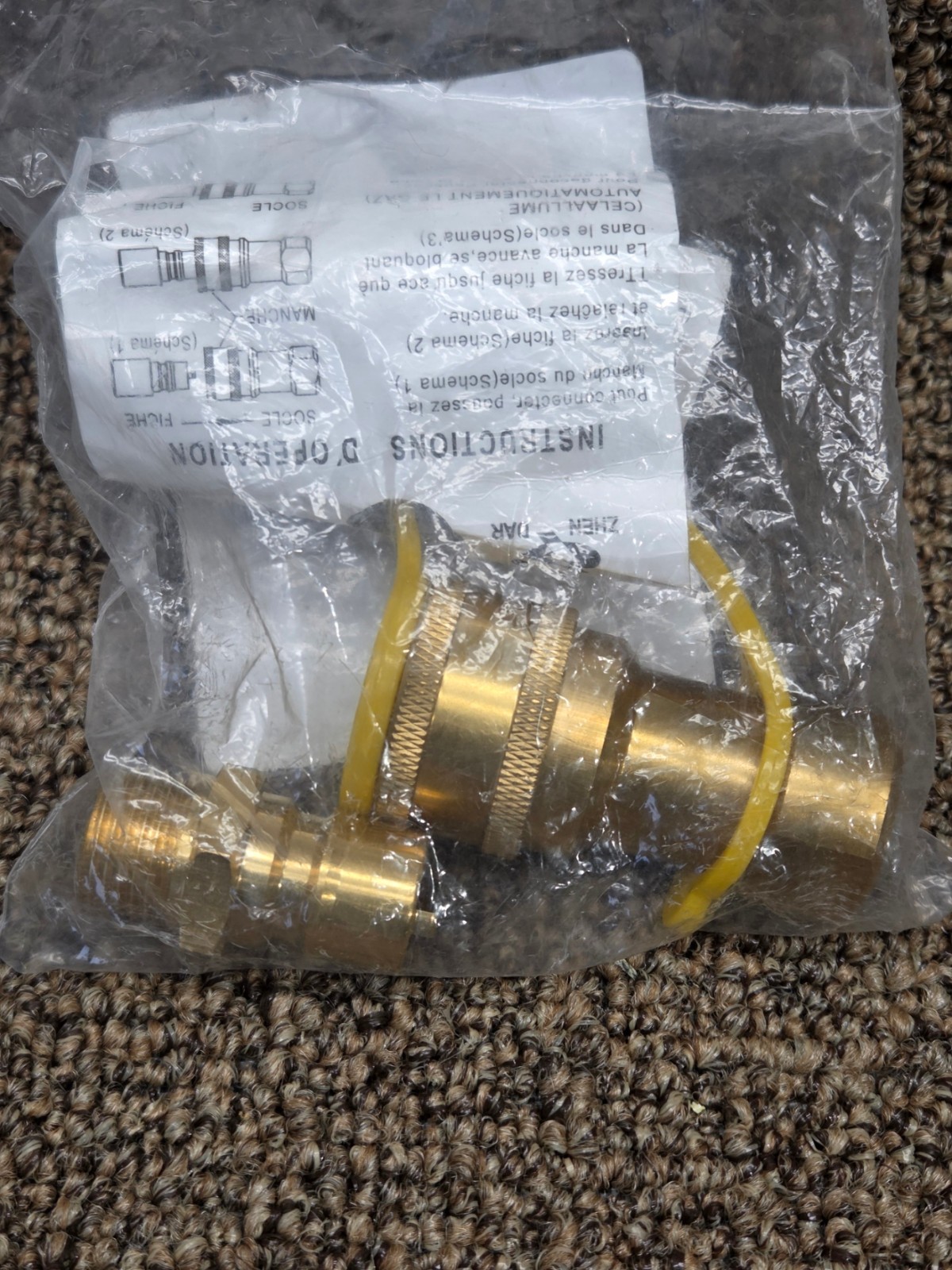 2 pack of 1/2" QDD LP Gas Quick Connect with Male Insert Plug Natural Gas Propan gallery