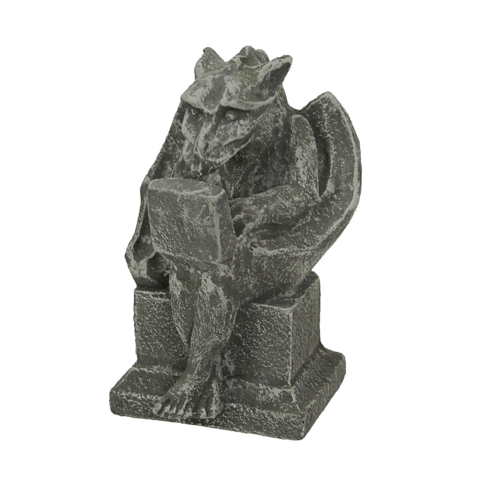 Zeckos Gargoyle With Laptop Computer Concrete Statue gallery