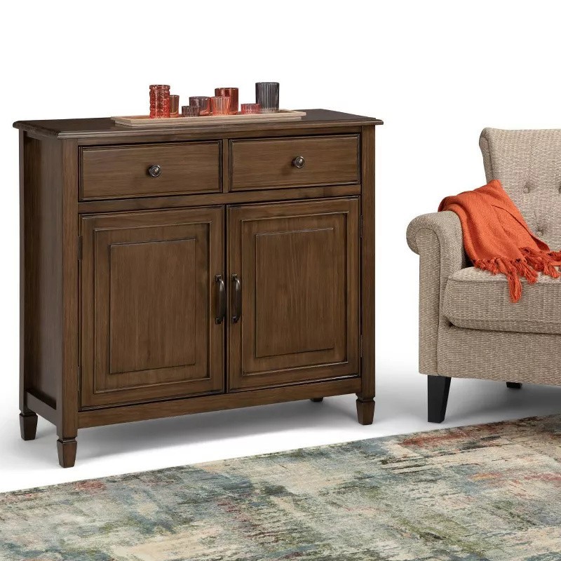 Connaught Entryway Storage Cabinet Rustic Natural Aged Brown gallery