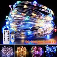 USB Twinkle LED String Fairy Lights 200/300LED Copper Wire Party Decor W/ Remote gallery