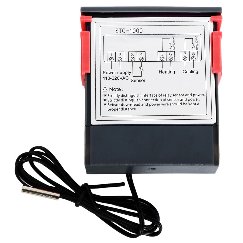 Universal STC-1000 Digital Temperature Controller Thermostat w/ Sensor AC 110V gallery