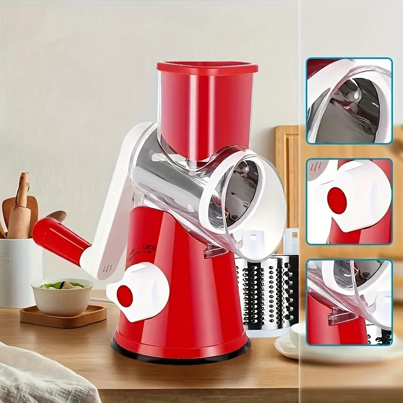1Pc Highly Efficient and Versatile Vegetable and Fruit Slicer Grater - Benchtop gallery