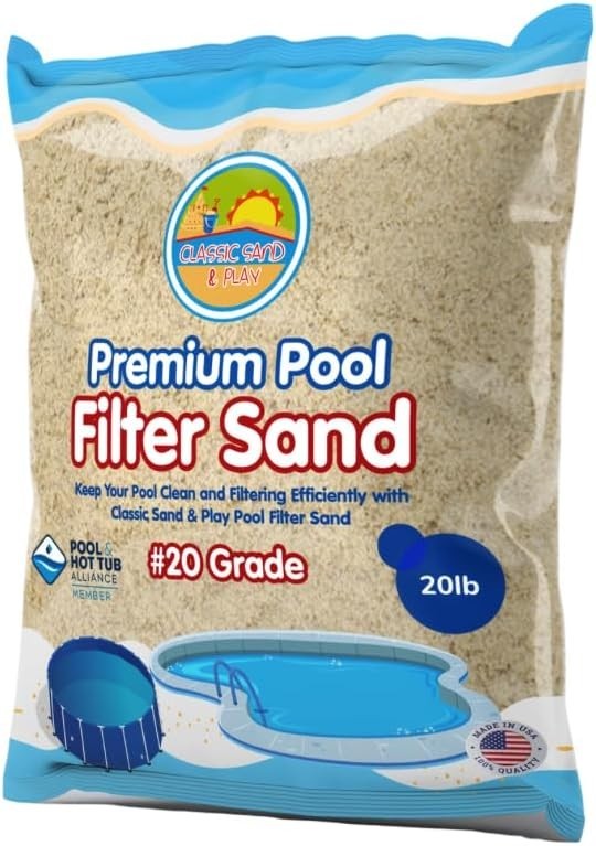 Pre-Washed Filter Sand for Residential & Commercial Pools - 20 lbs gallery
