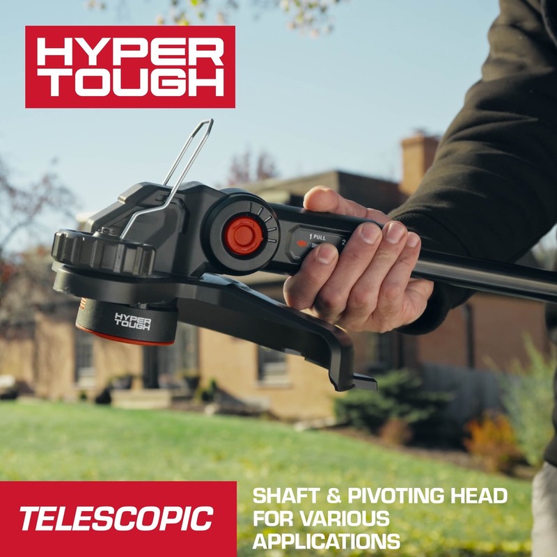 Hyper Tough 20V Brushless 12" String Trimmer Kit 2.0Ah Open Box HT21-401-003-02 gallery