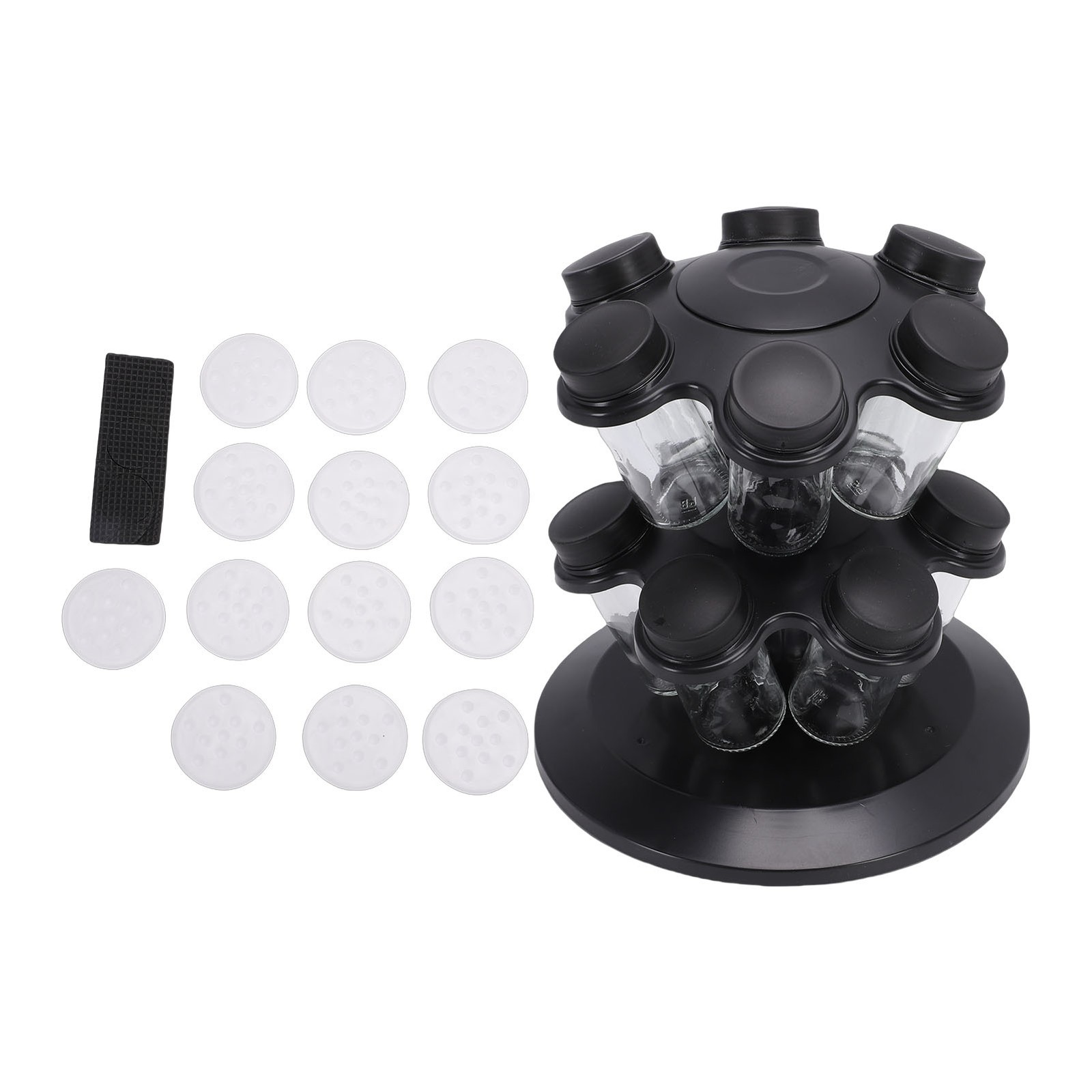 Hot 360 Degree Rotation Revolving Countertop Seasoning Rack Space Saving gallery