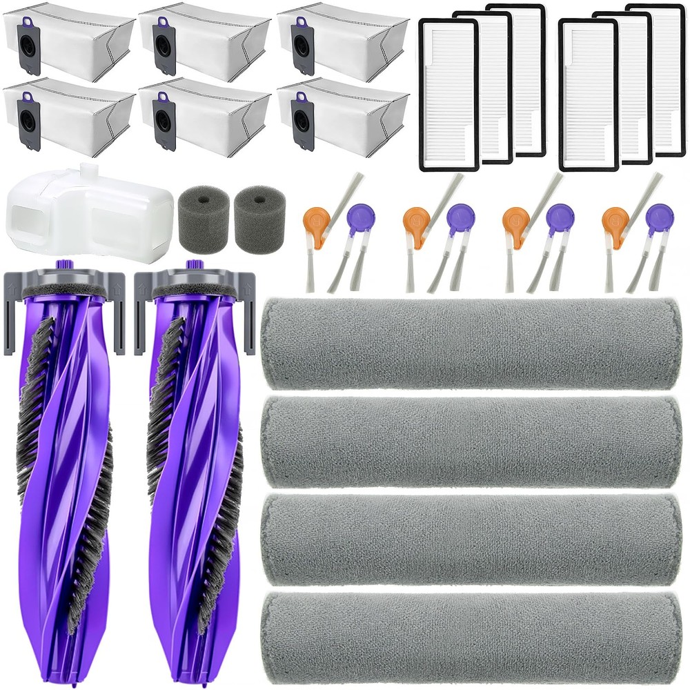 Replacement Accessories Compatible with Narwal Flow Robot Vacuum Cleaner (2 M...