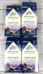 Glade Aromatherapy Cool Mist Diffuser Refill CHOOSE CALM Lavender Sandalwood 4x
