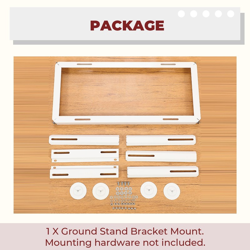 Powder Coated Ground Stand Mount for Mini Split Air Conditioner Heat Pump gallery