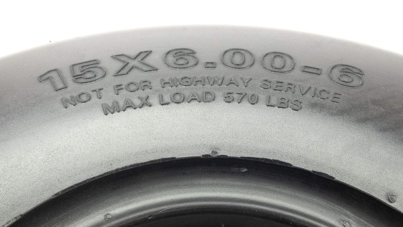 NoAir® (2) Flat Free Tire Assemblies 15x6.00-6 Gravely Pro Turn 200 400 07101109 gallery