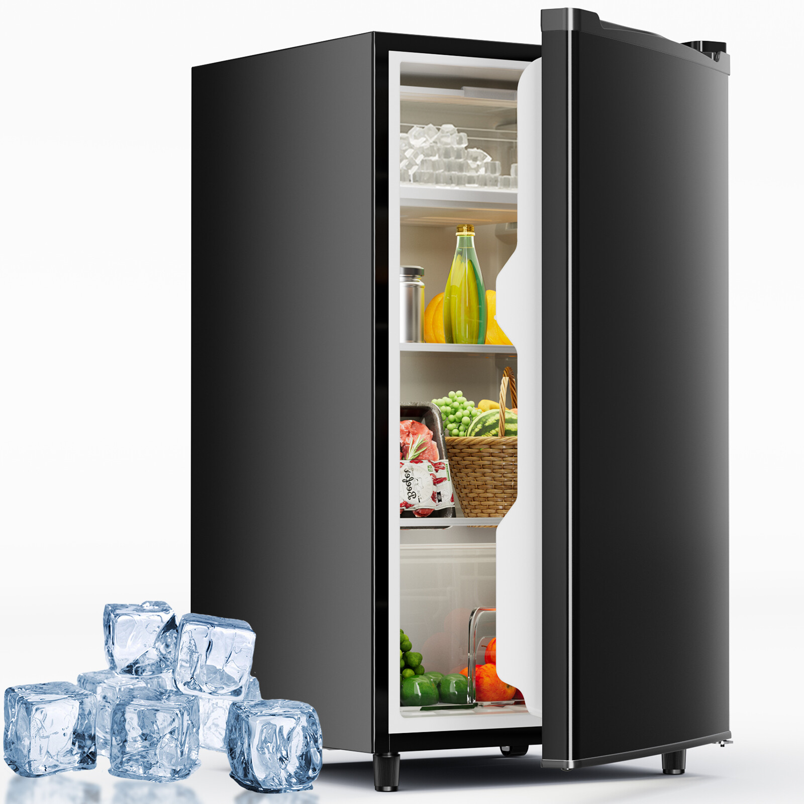 Quiet Compact Mini Fridge with Freezer Compartment, Single Door Design gallery
