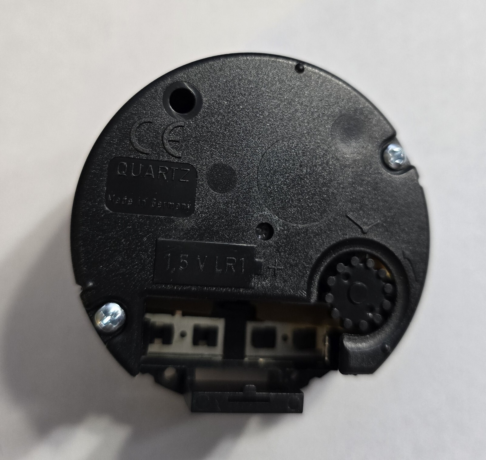 Mini Round Clock Movement with 3/16" Long Shaft -Made In Germany gallery