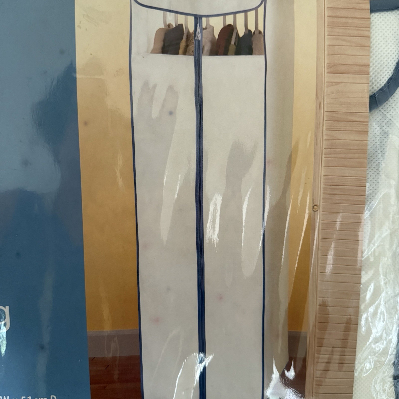Garment Clothing Storage Bag Mainstays Home White Jumbo Hanging New 54x17x20" gallery