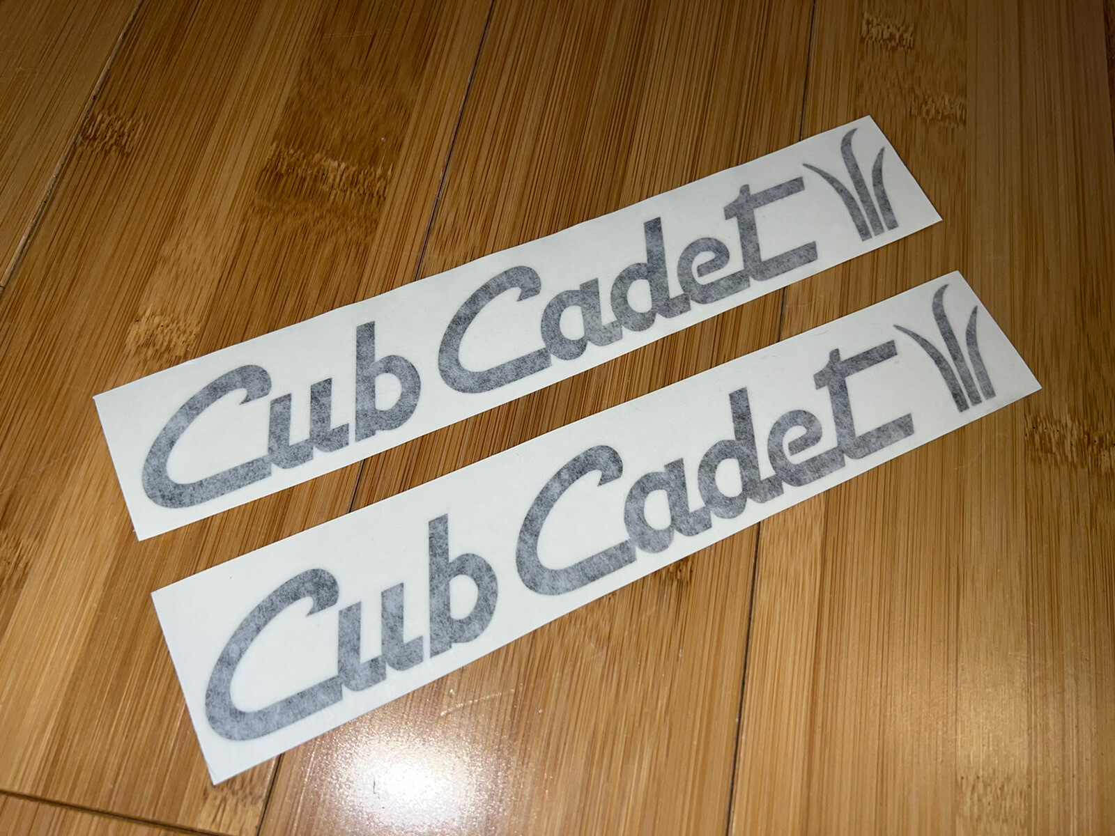 CUB CADET with GRASS DIE CUT DECAL / STICKER 9” (SET OF 2) - BLACK Lawn Mower gallery