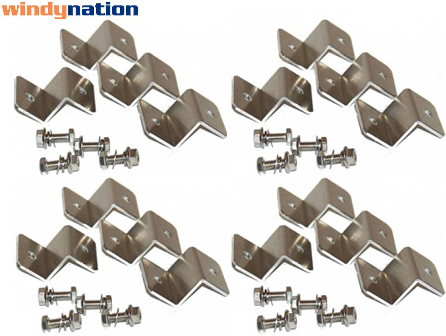 (4 Sets) Solar Panel Z Bracket Mount Mounting Set RV Boat gallery