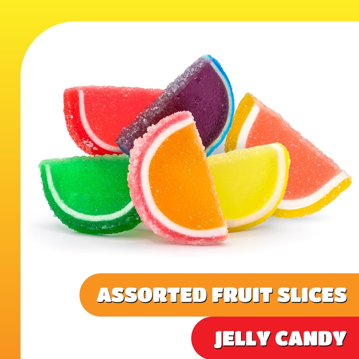 Fruit Slices - 2 Pound Bulk Pack - 60 Count - Jelly Candy - Assorted Flavors gallery
