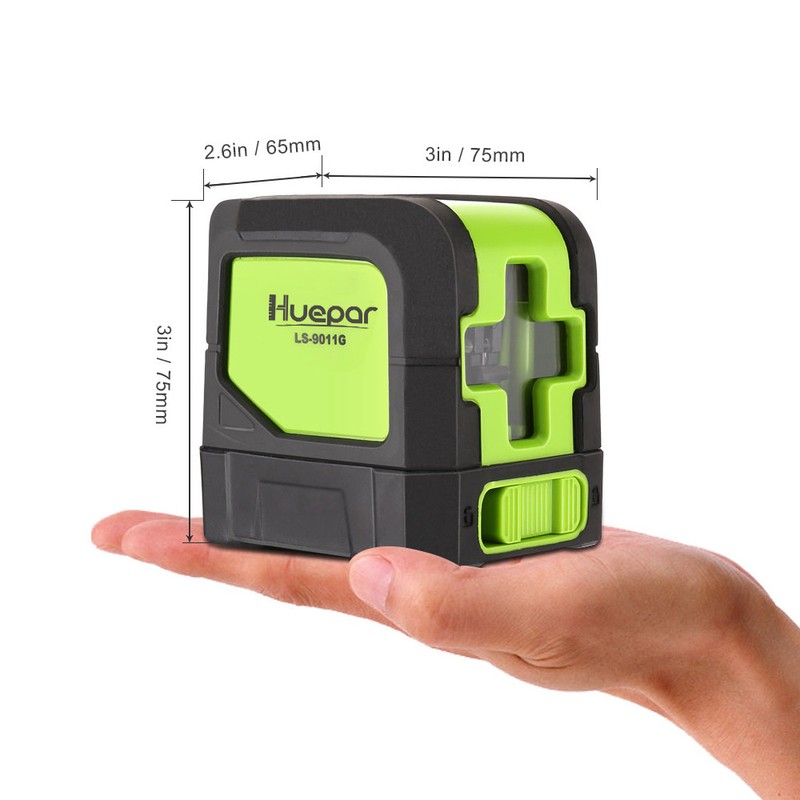 Huepar Green Laser Level DIY Cross Line Laser Self Leveling 9011G Bright Green gallery