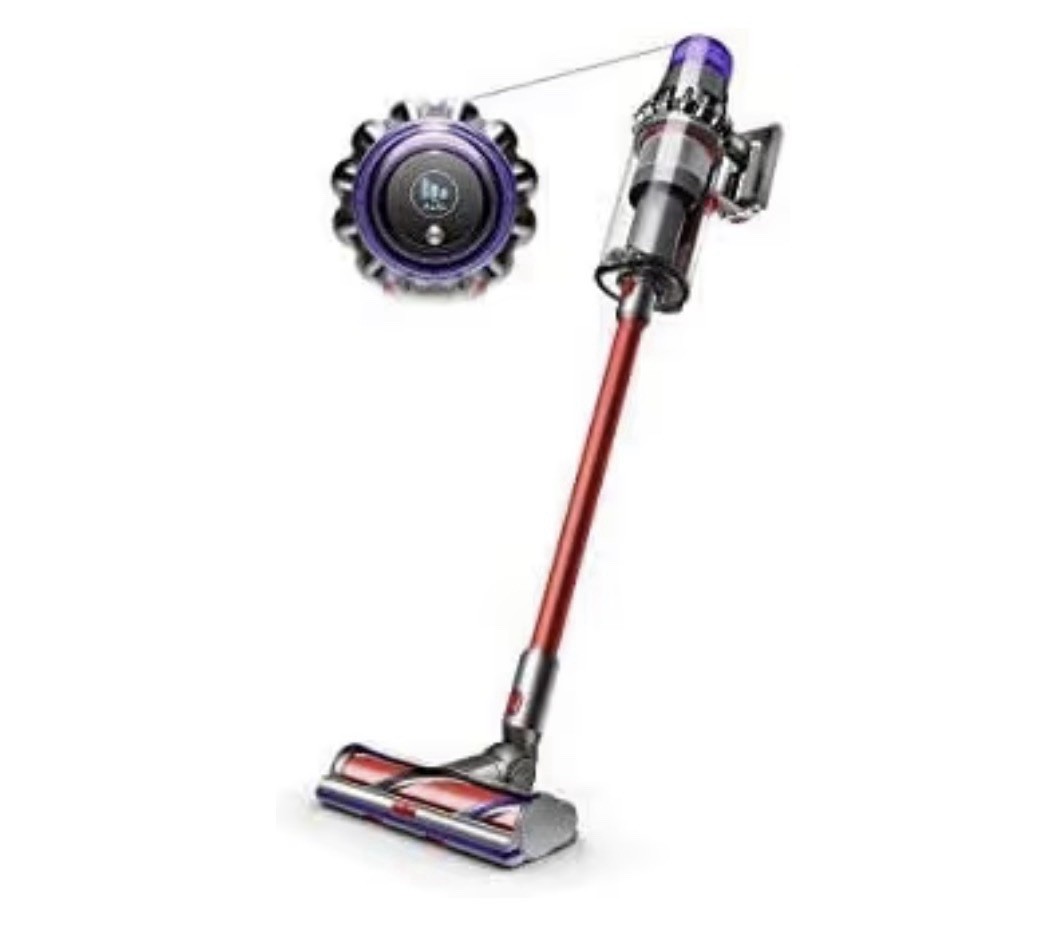 Dyson V11 Outsize Cordless Stick Vacuum Nickel Red LCD Extra Large Bin gallery