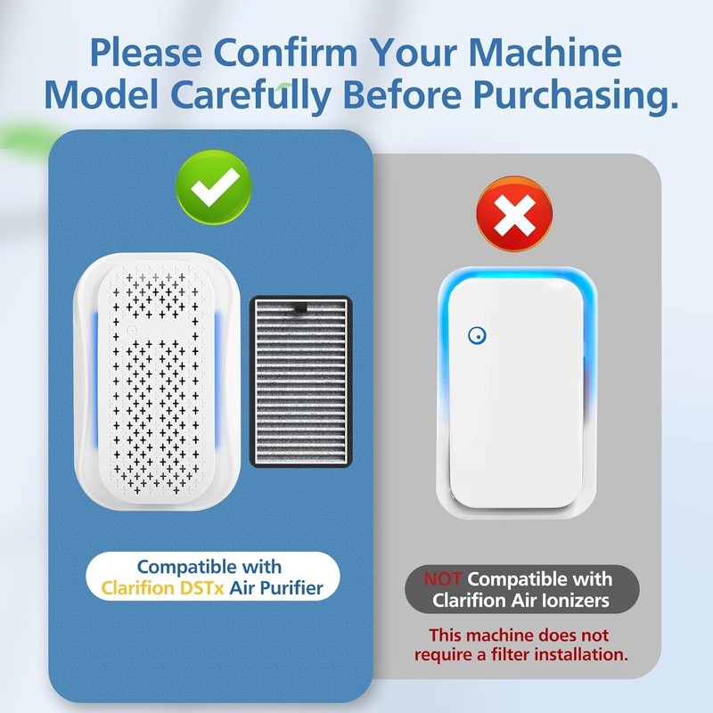 Replace Your Filter: 8-Pack HEPA & Carbon Combo for Clarifion DSTx Air Purifiers gallery