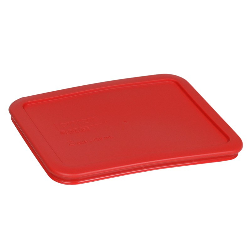 Pyrex 7210-PC Red Rectangle Plastic Storage Replacement Lid Cover (4-Pack) gallery