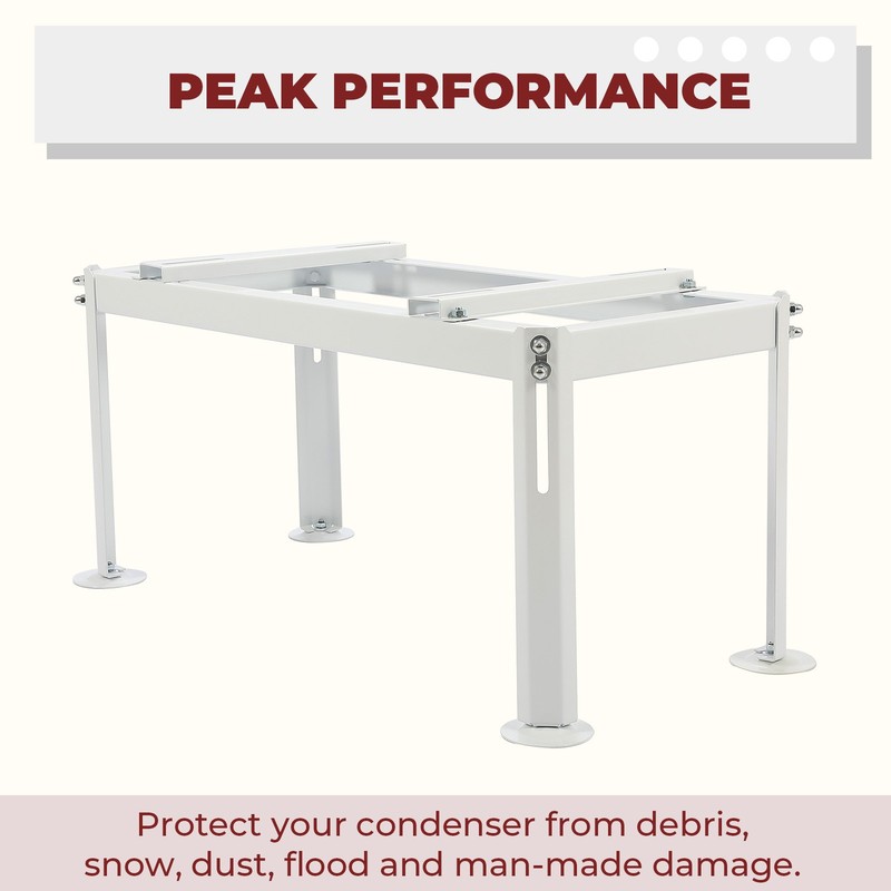 Powder Coated Ground Stand Mount for Mini Split Air Conditioner Heat Pump gallery